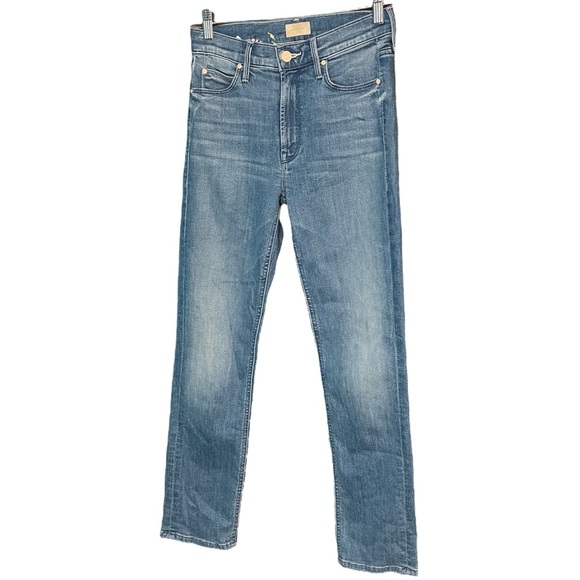 Mother Mid Rise Dazzler Ankle Jeans Wet My Plants Women's Size 24 Embroidered - Picture 6 of 7